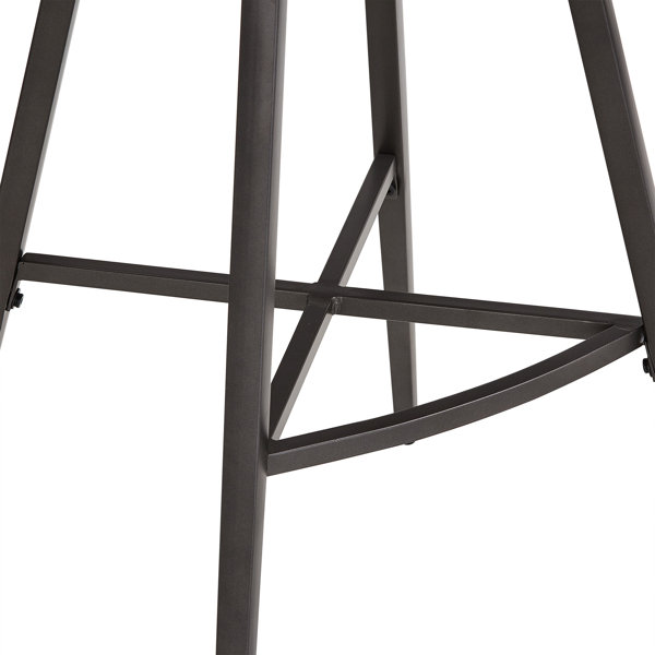 Mercury Row® Etna Swivel Upholstered Counter Stool with Metal Frame